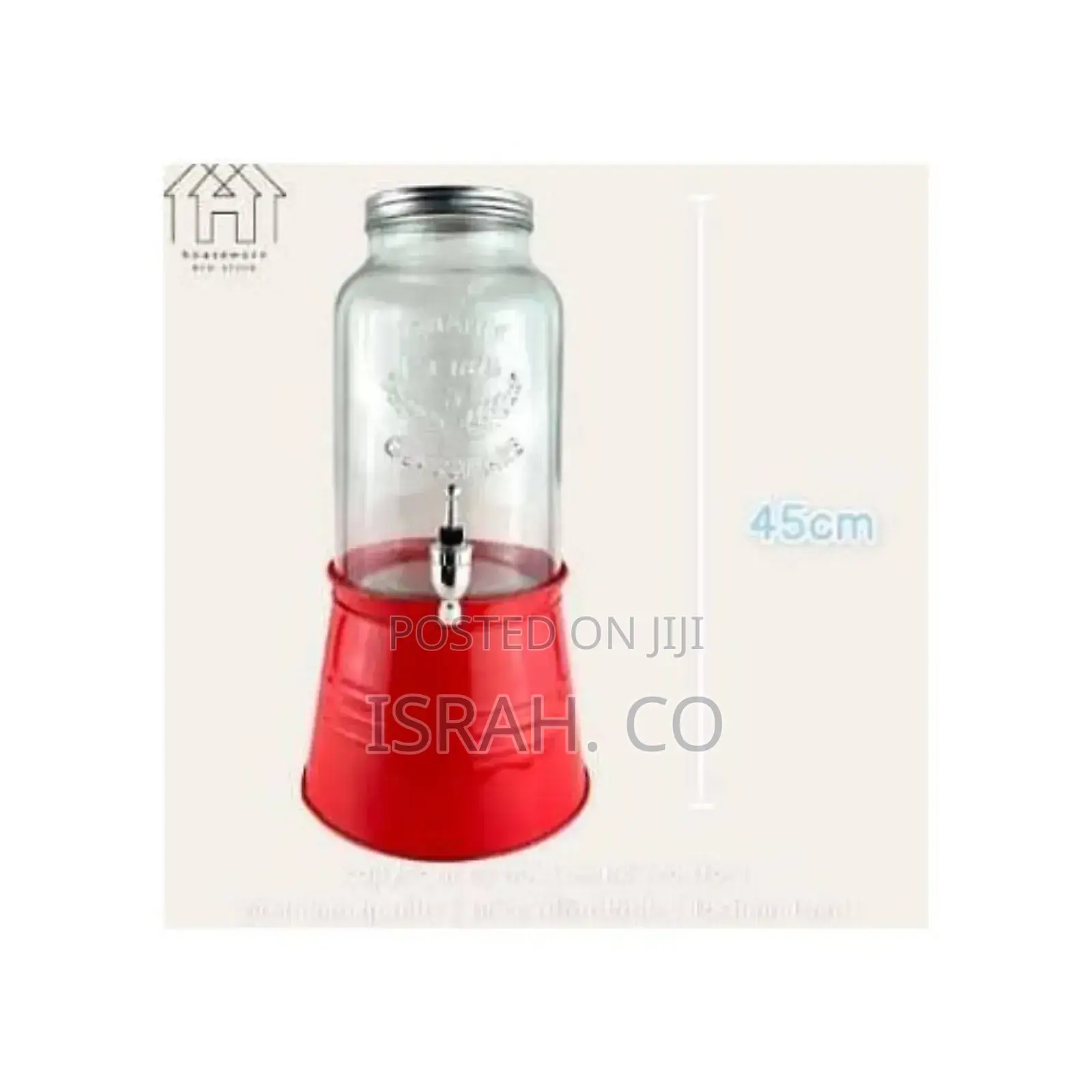 Cocktail Juice Dispenser Red