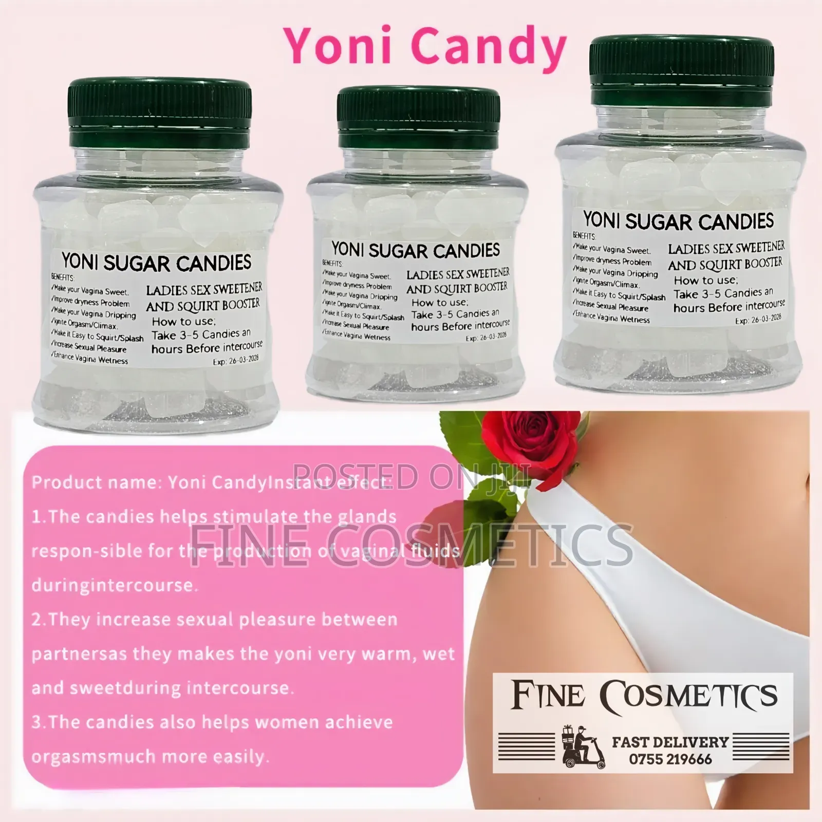 Yoni Candies | Ladies Splash Water Sex Sweetener Sweet