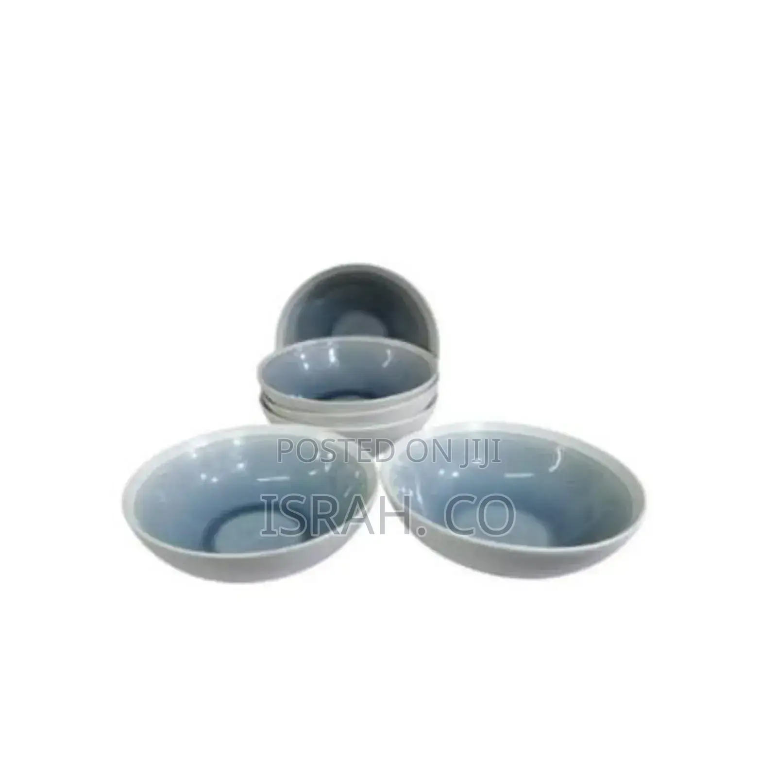 6 Piece Stoneware Large Soup Plates Grain Salad Bowls