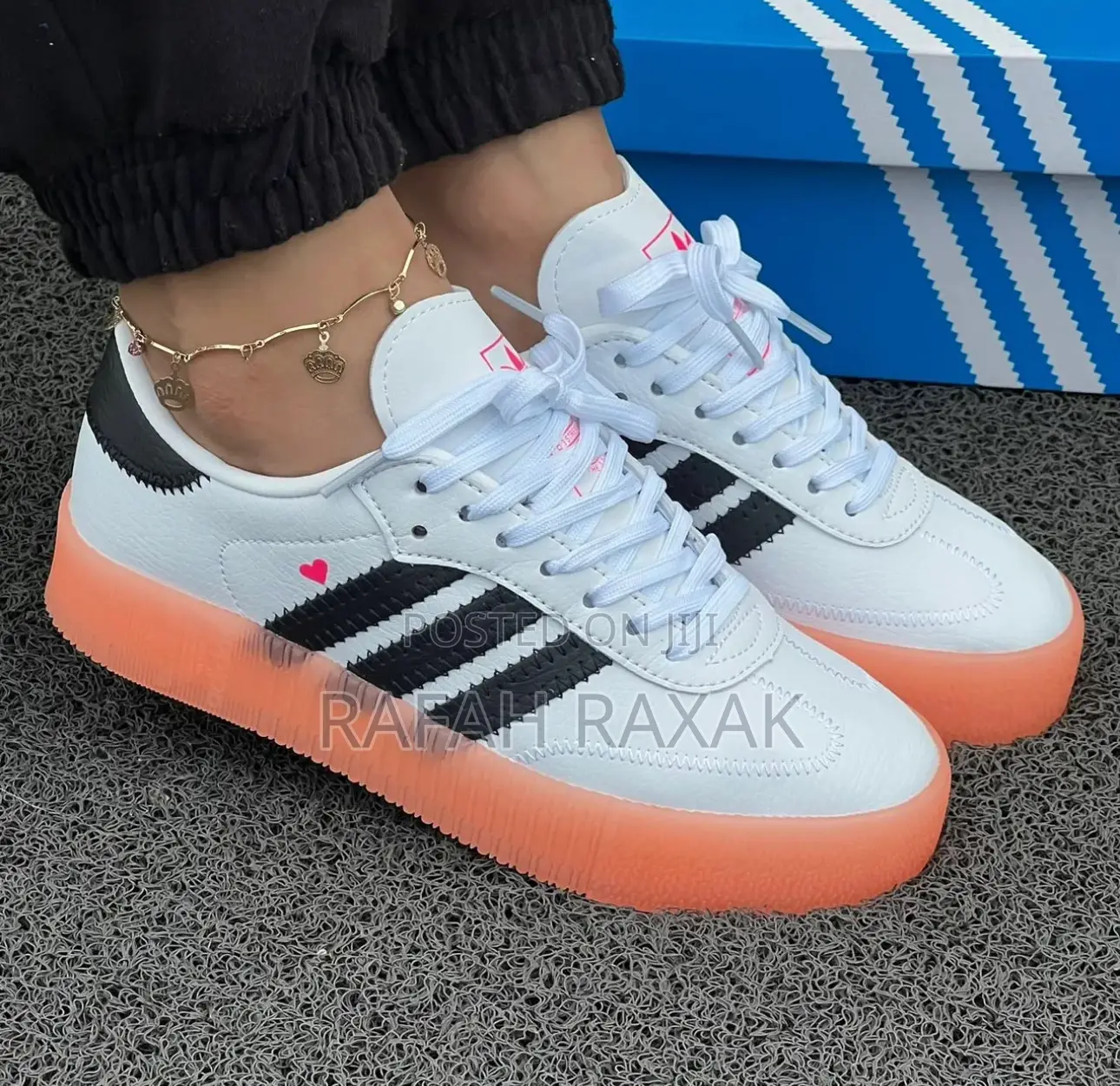 Original Women’S White/Pink Adidas Samba Double Sole Sneaker
