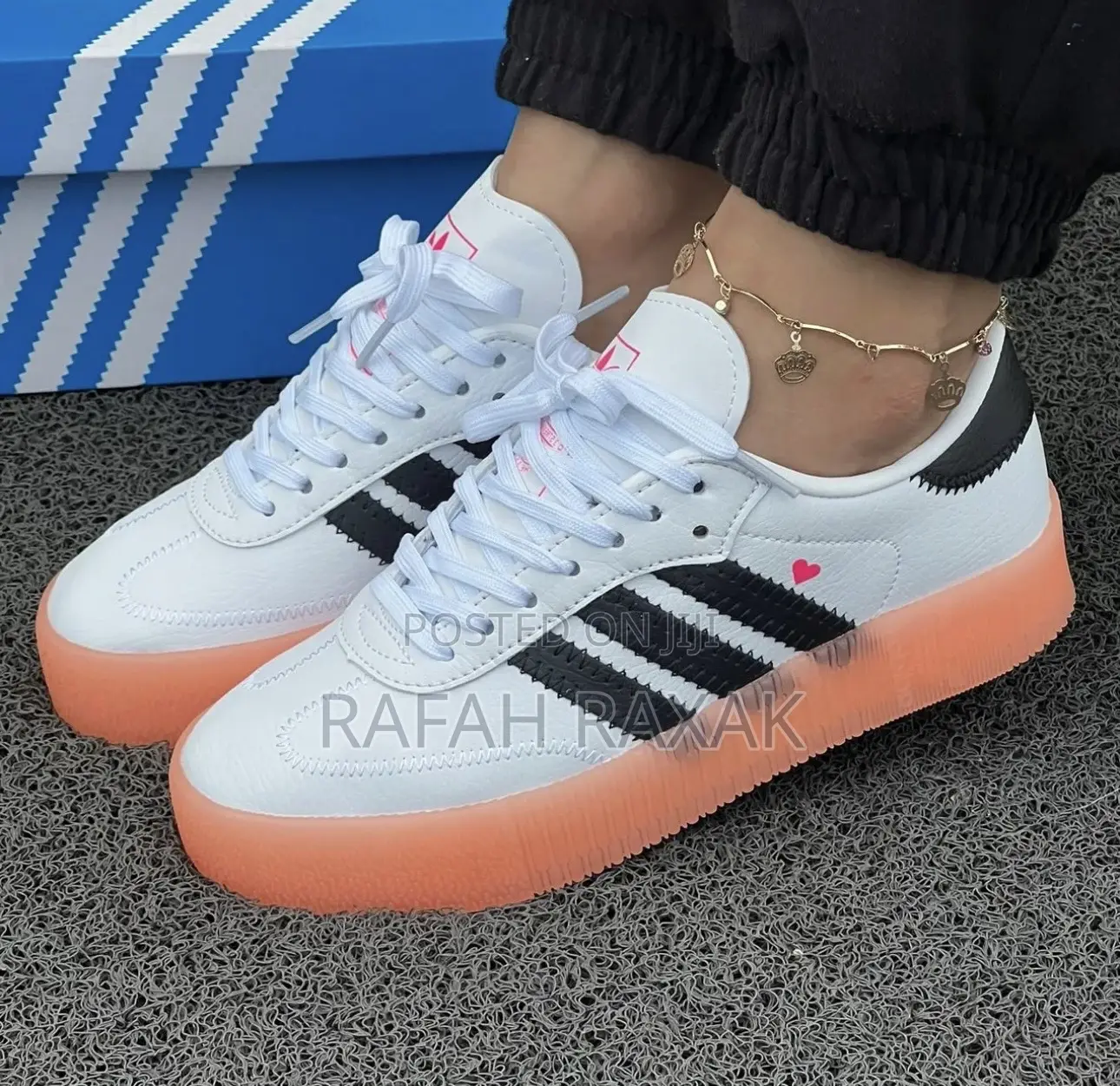 Original Women’S White/Pink Adidas Samba Double Sole Sneaker
