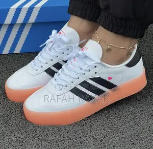 Original Women’S White/Pink Adidas Samba Double Sole Sneaker