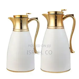 2pcs Set of 1l 0.7l Vacuum Flask Pattern Thermos Flask