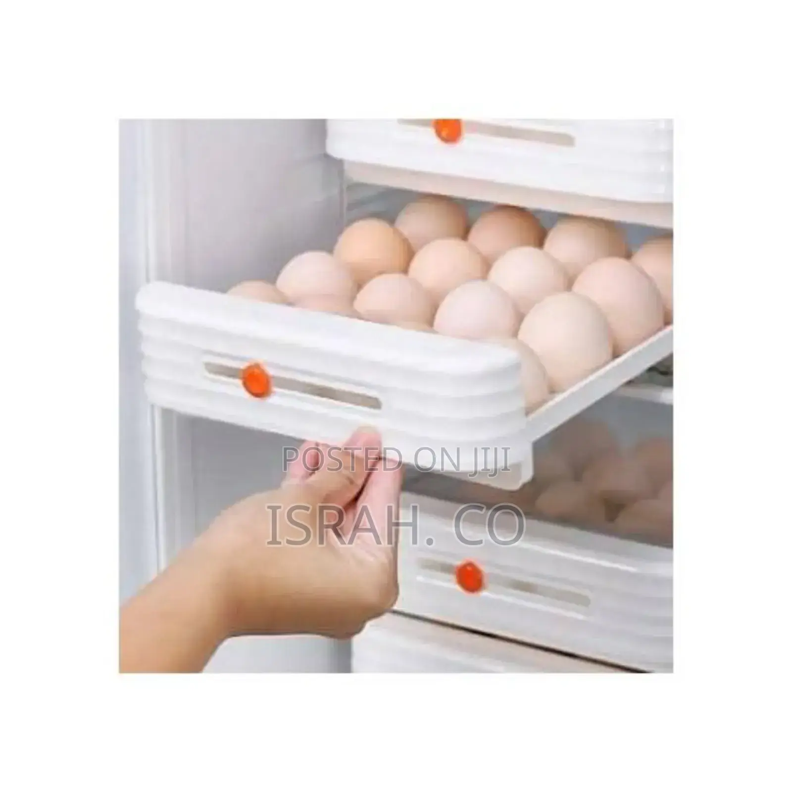 Multifunctional 2-Layer Stackable Refrigerator Egg Tray