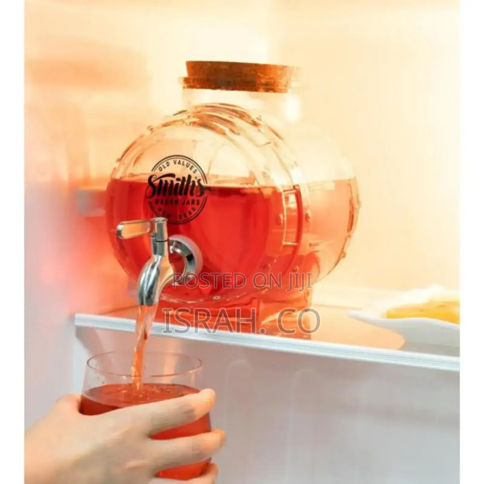 Beverage Dispenser With Leak-Proof Spigot, Drink Decanter