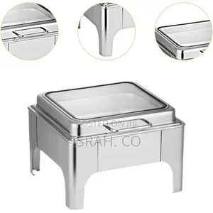 6l Hydraulic Chafing Dish Food Warmers With Frame Water Bowl