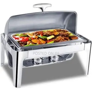 9 Litre Rolltop Food Pan Single Stainless Steel Chafing Dish