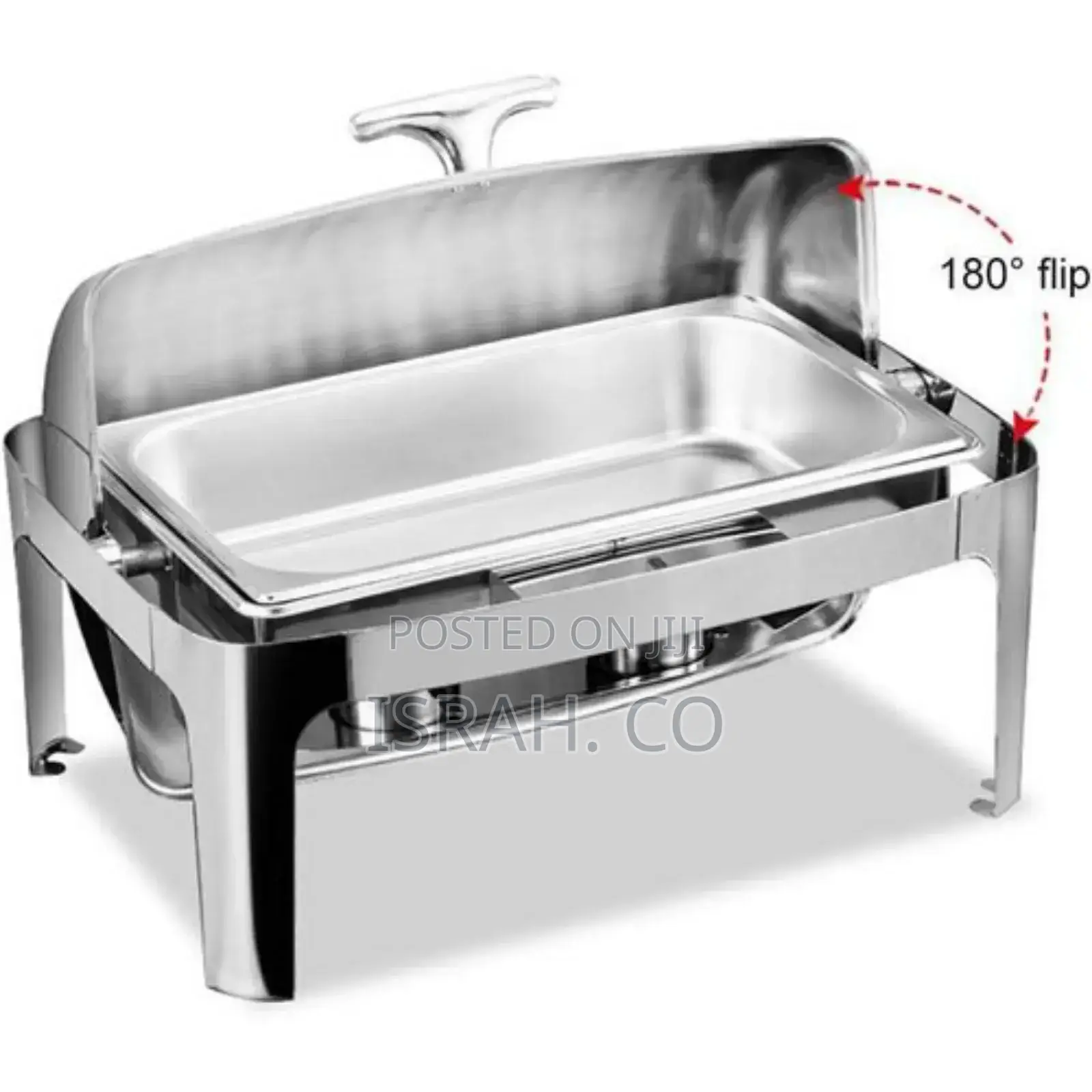 9 Litre Rolltop Food Pan Single Stainless Steel Chafing Dish