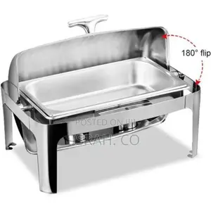 9 Litre Rolltop Food Pan Single Stainless Steel Chafing Dish