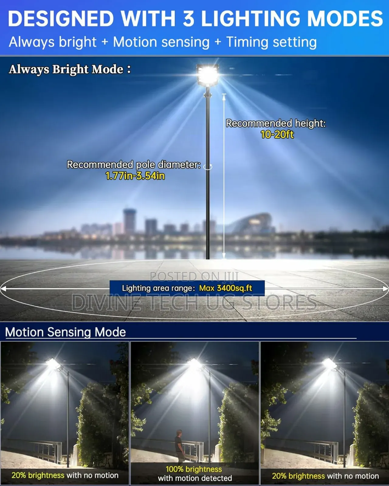 3000w Solar Led Street Light , Solar Street Light 3000w