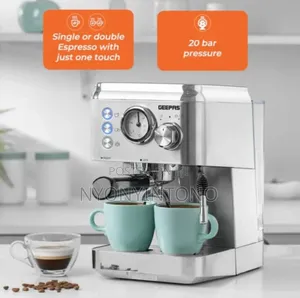 Geepas 1.5litres 20bar Espresso and Cappuccino Coffee Maker