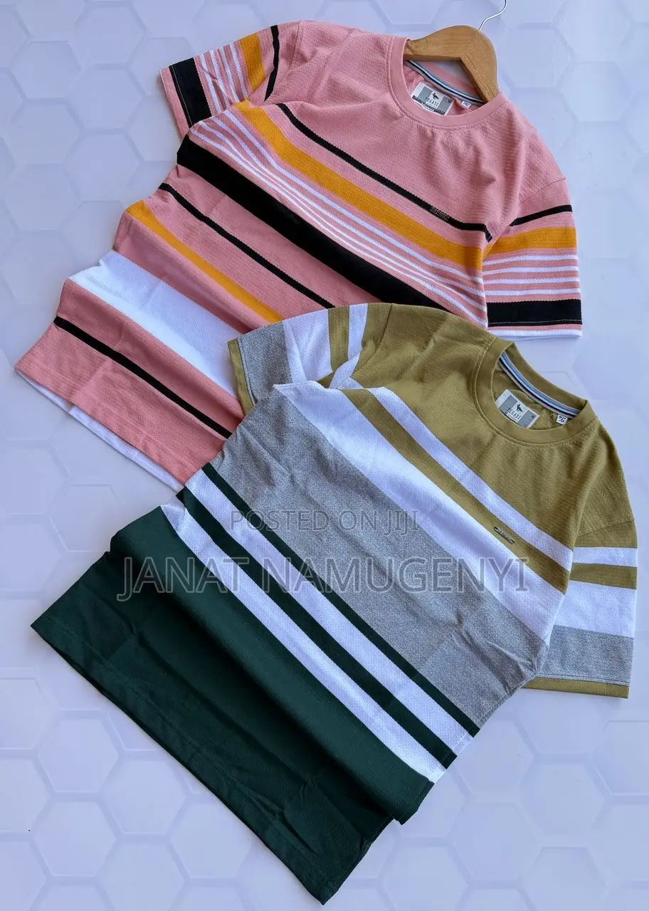 Stripped Round Neck Tshirts
