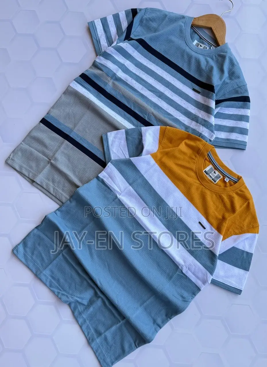 Stripped Round Neck Tshirts