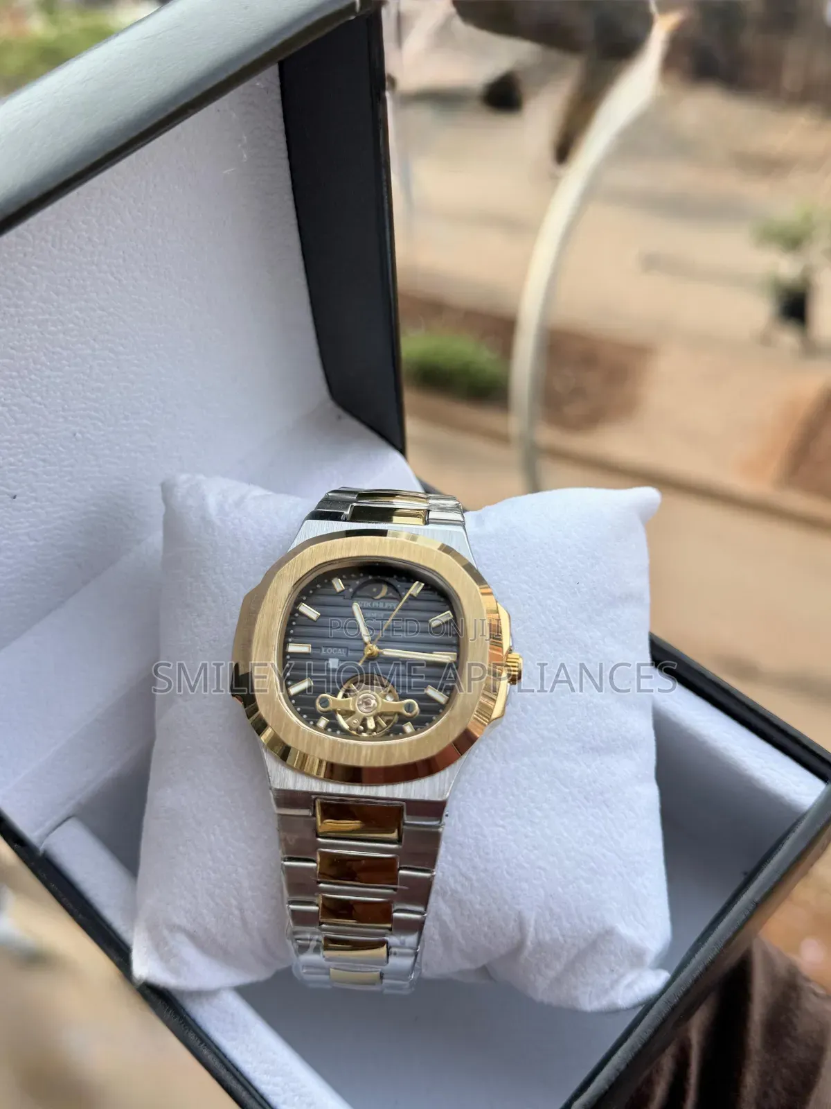 Classic Patek Philippe Geneva Men's Watch Silver Gold