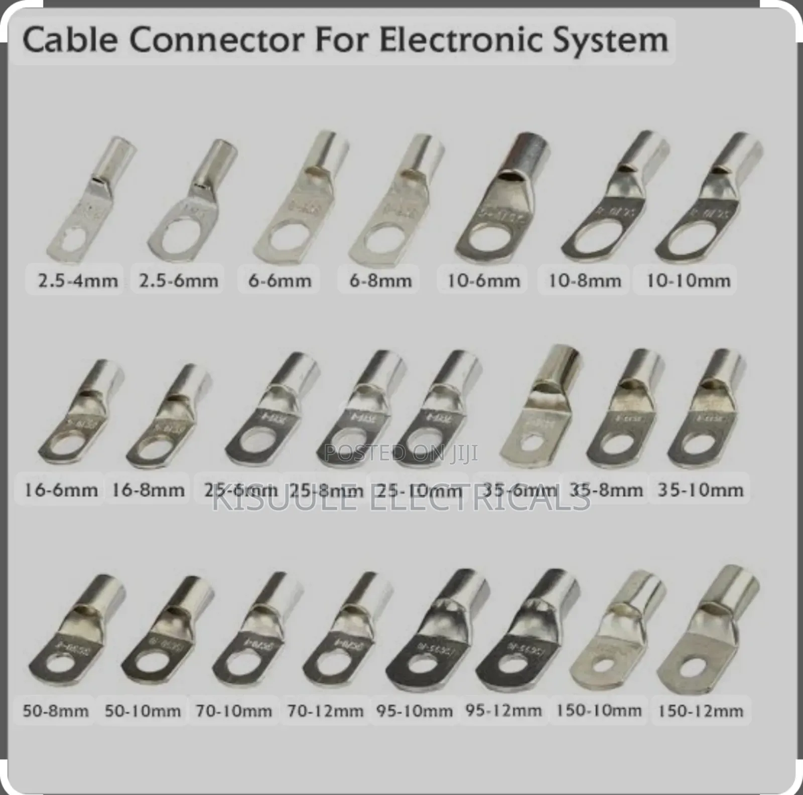 Cable Lugs Copper And Aluminum 4mm, 16mm 35mm, 95mm 180mm