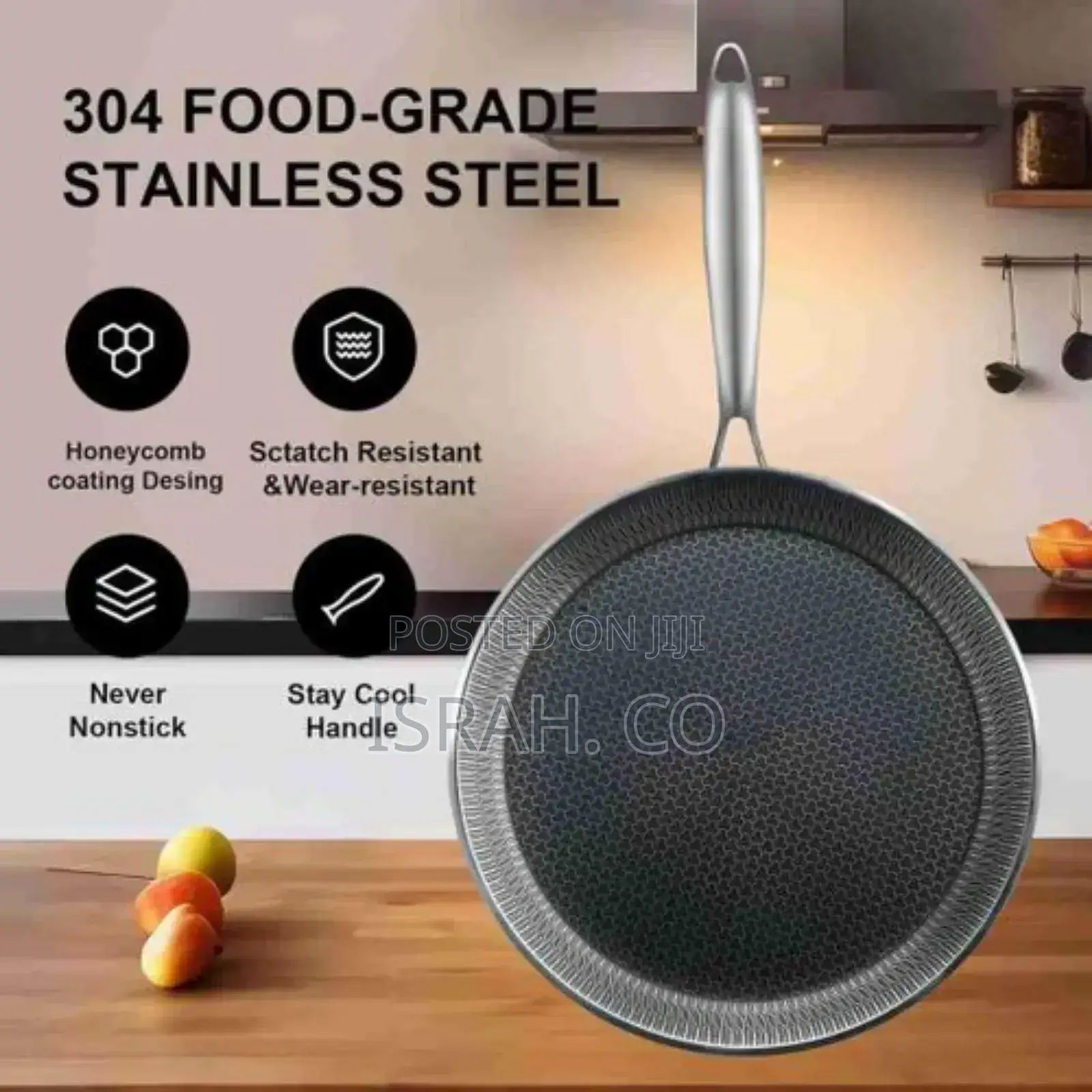 28cm Honeycomb Crepe Pan Nonstick Breakfast Steak