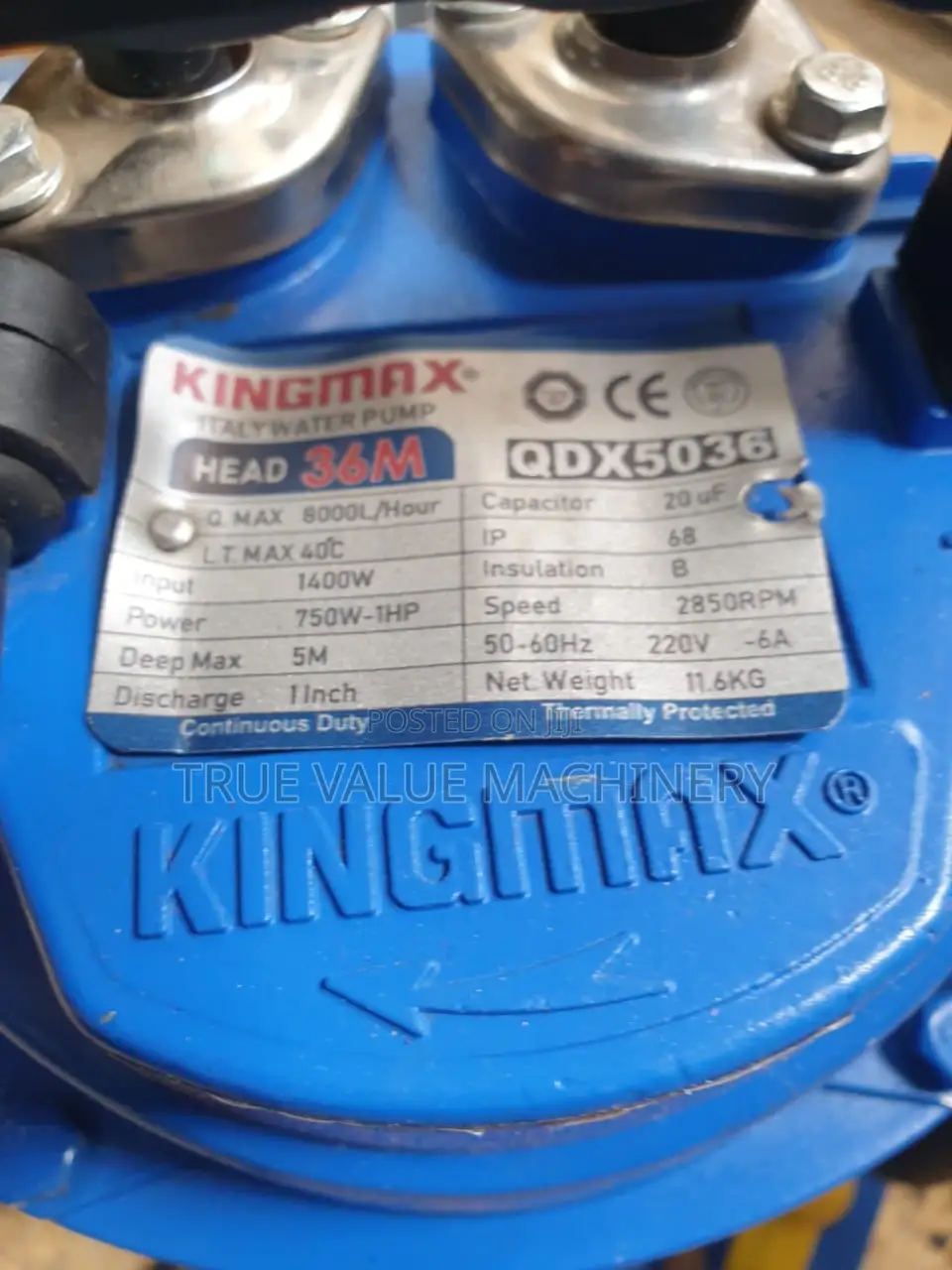 Kingmax 36m 750w Submersible Water Pump