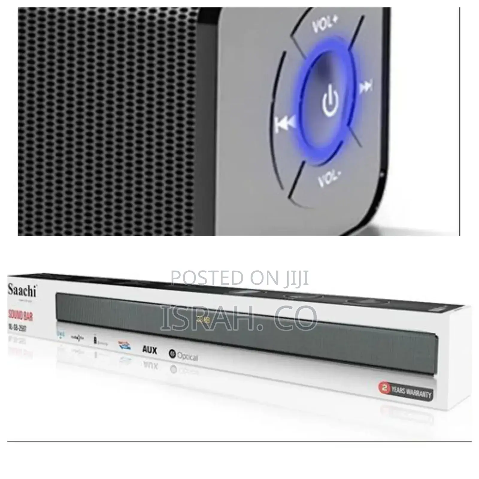 Saachi Channel 2.0 Sound Bar Nl-Sb-2597-Bk With Buttons