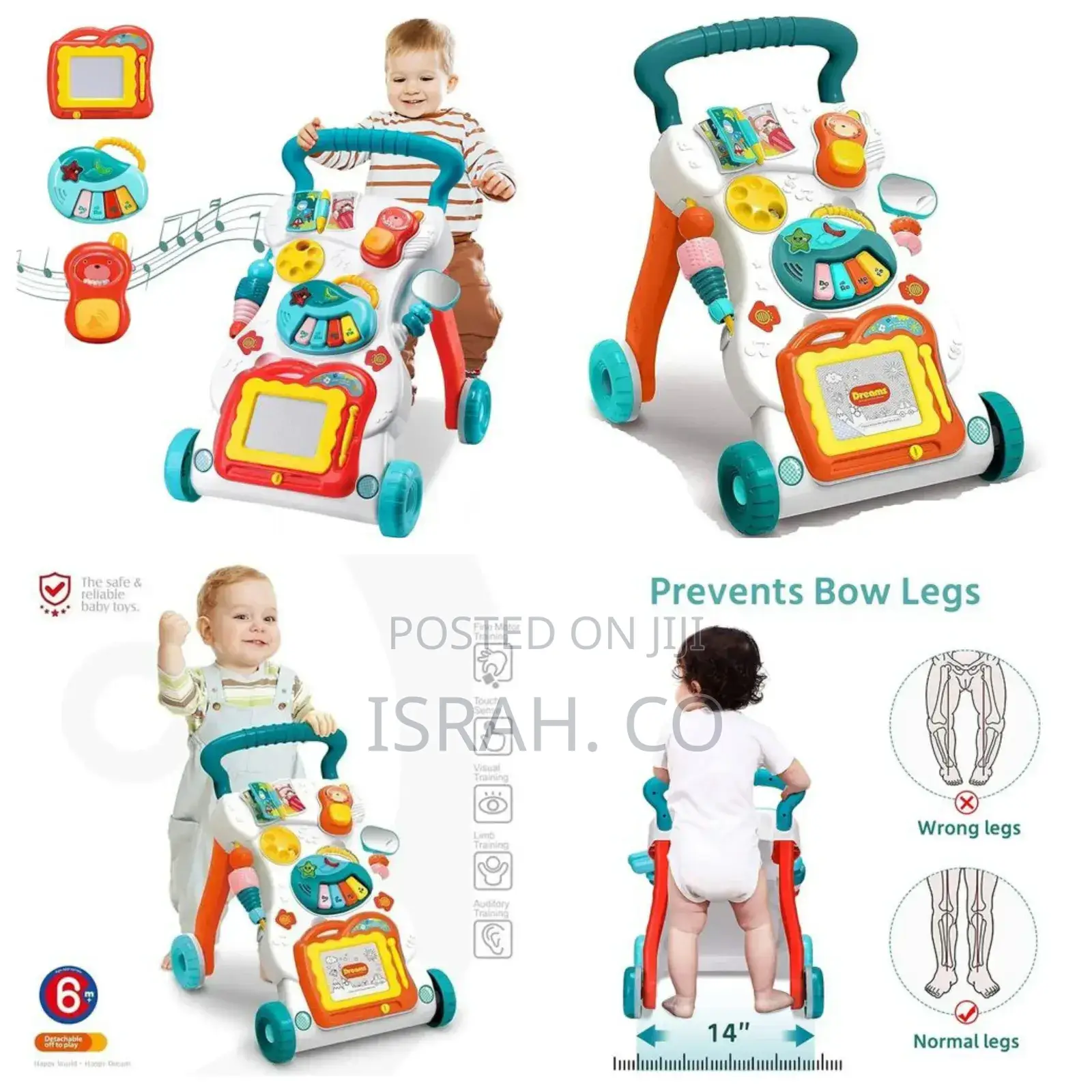 2 in 1 Baby Walker Sit to Stand Up Learning