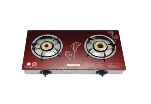 Geepas 2 Burner Automatic Gas Stove With Glass Top