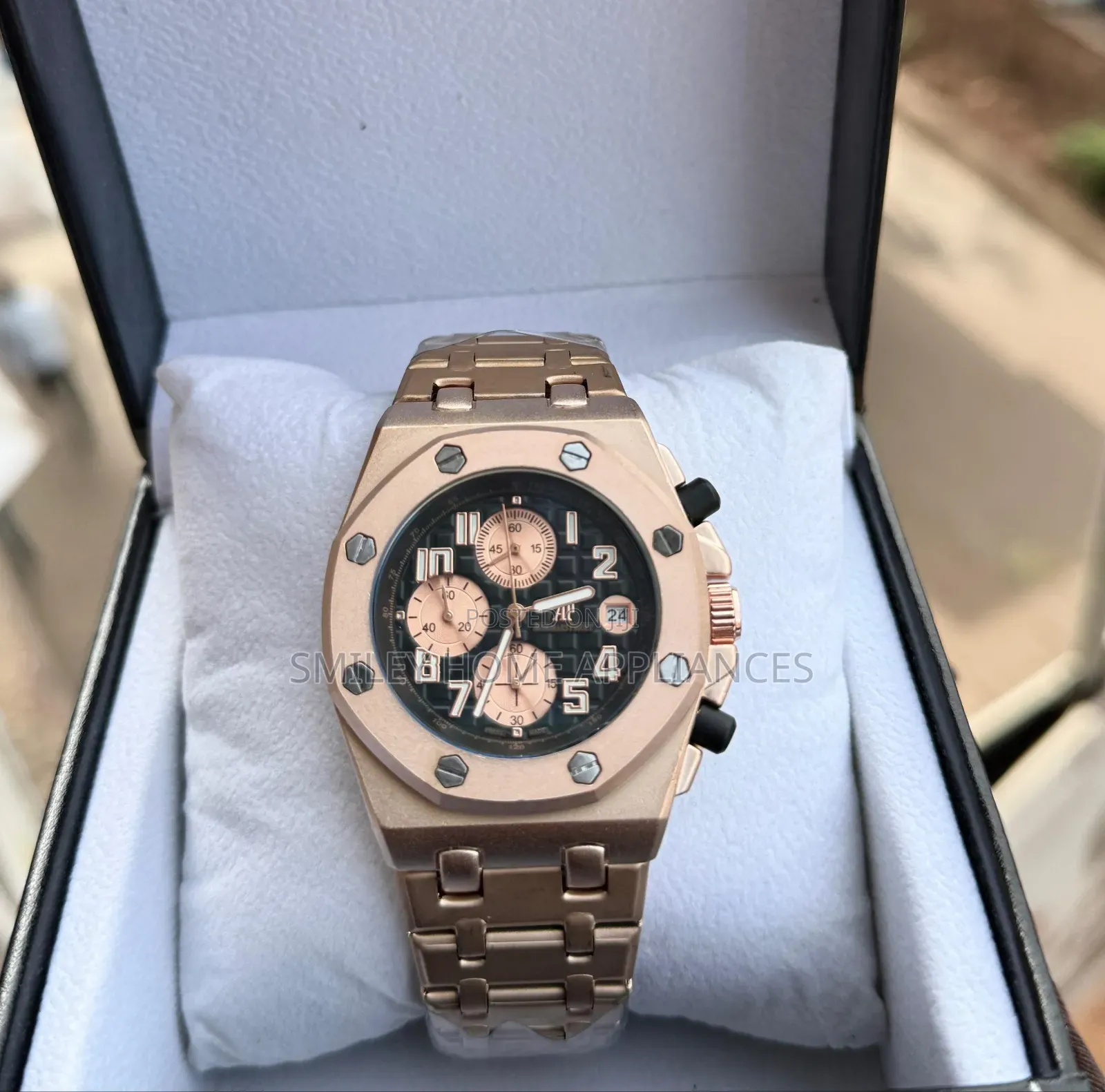 Rose Gold Audemars Piguet Men's Classic Wrist Stylish Watch