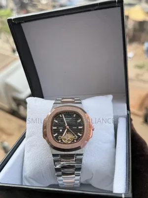 Patek Philippe Geneva Men's Silver Gold Wrist Watch