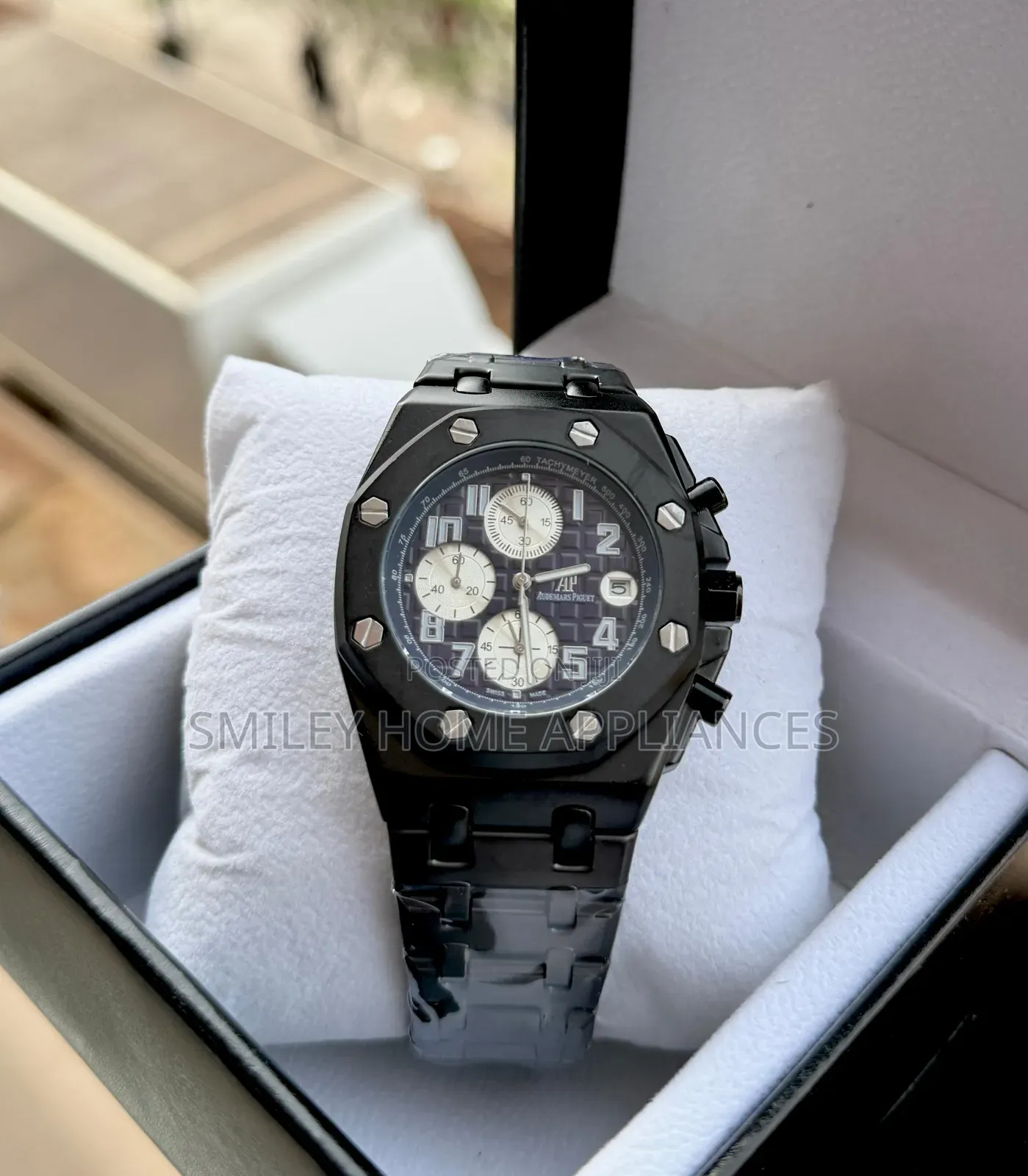 Audemars Piguet Men's Wrist Gift Box Watch Matte Black
