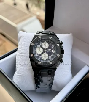 Audemars Piguet Men's Wrist Gift Box Watch Matte Black