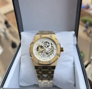 Audemars Piguet Rose Gold Men's Watch With White Face