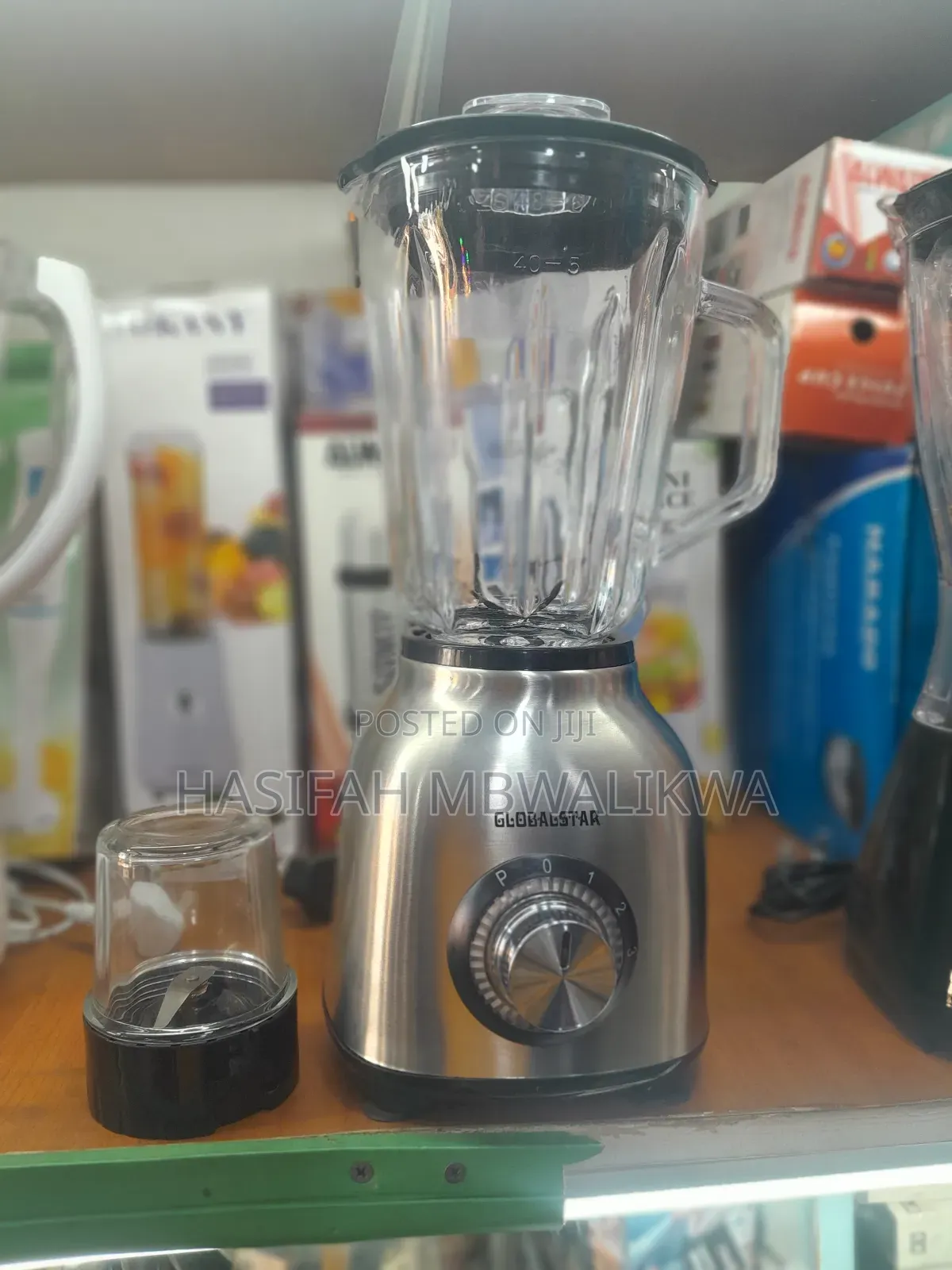 Globalstar 2 in 1 Glass Jar Blender