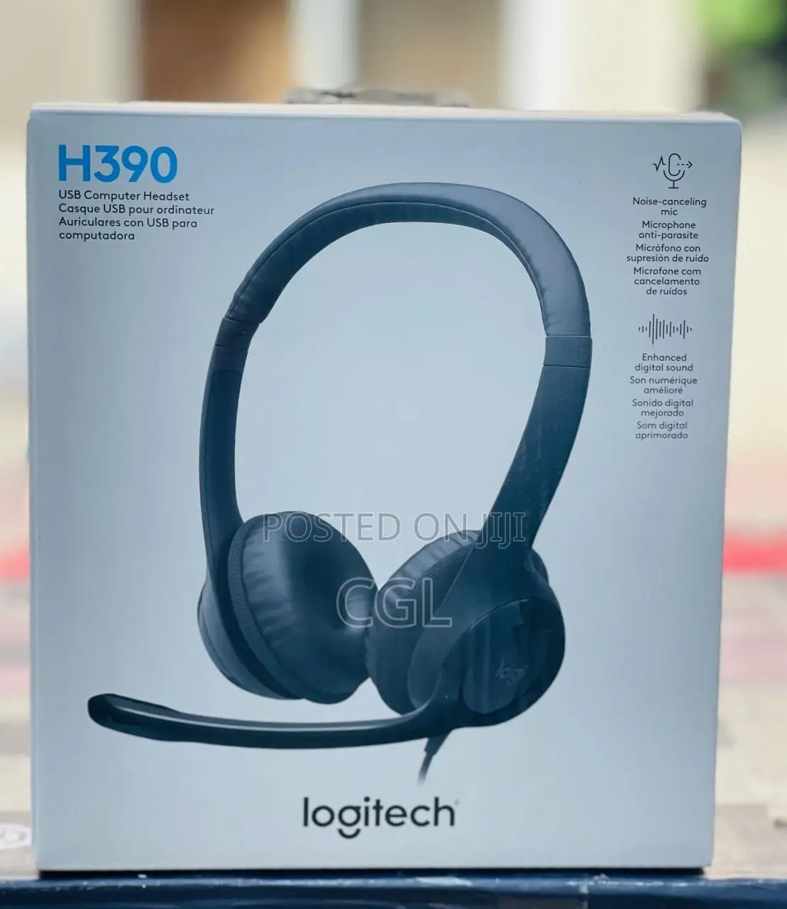Logitech Usb Headset H390 With Noice Cancelling Mic