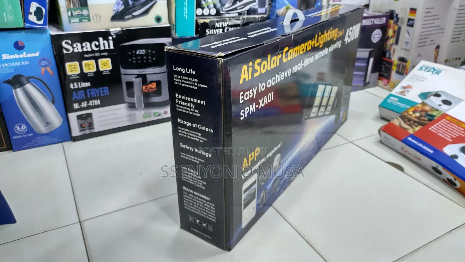 V380pro 6mp 4g PTZ Solar Street Light Camera With Ai - 450w