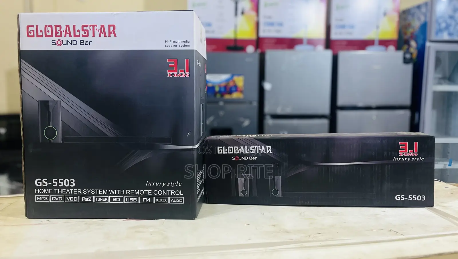 Globalstar Sound Bar/ Sub Woofers