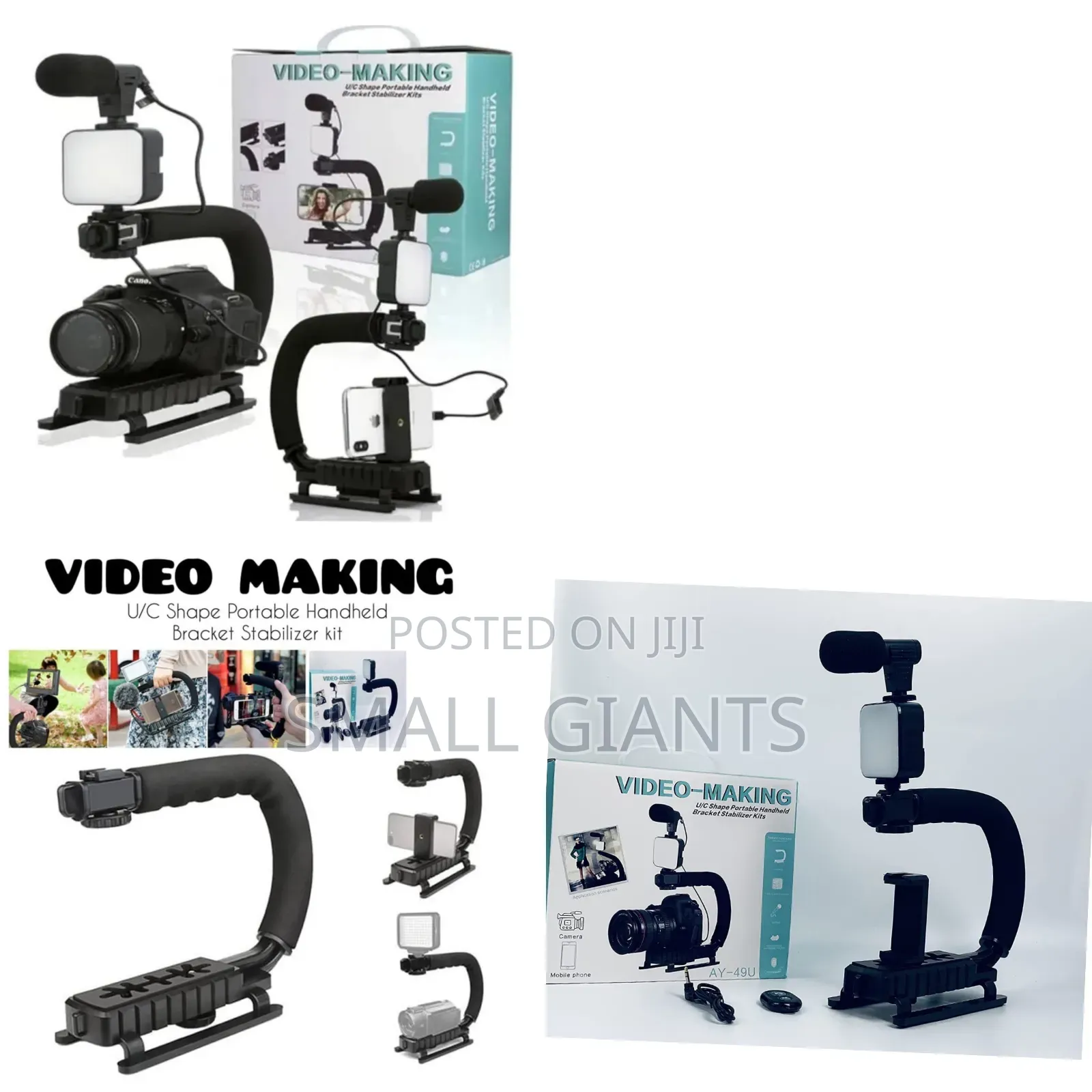 Video Making U/C- Shape Portable Handheld Stabilizer Kit