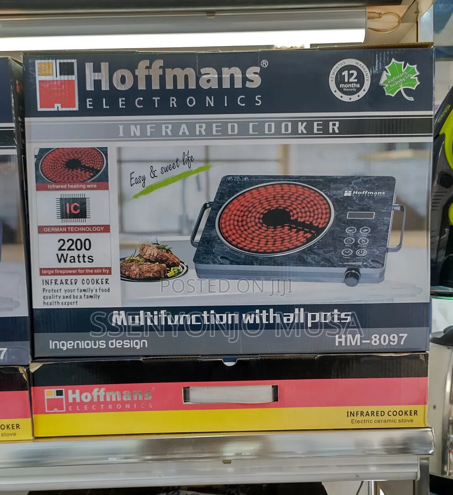 Hoffmans 2200w Infrared Cooker Hm-8097 - German Technology