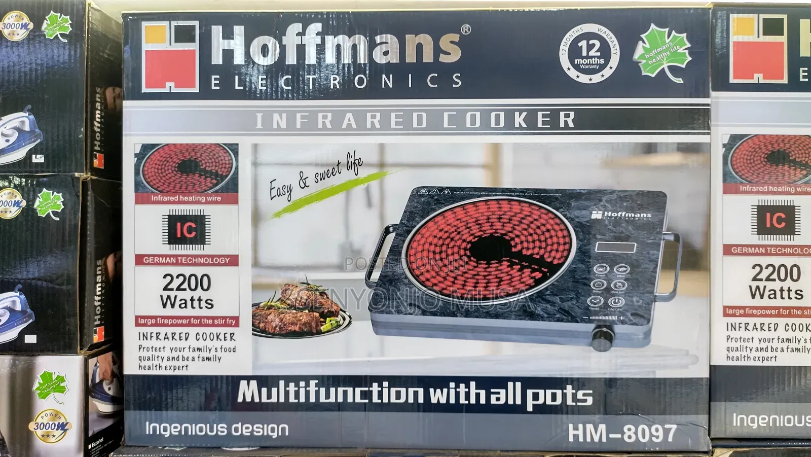 Hoffmans 2200w Infrared Cooker Hm-8097 - German Technology