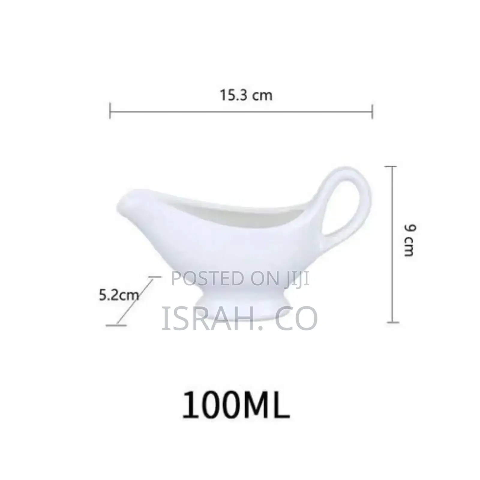 6 Piece of 100ml Milk Jugs Saucer Porcelain Ceramic