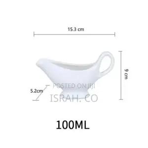 6 Piece of 100ml Milk Jugs Saucer Porcelain Ceramic