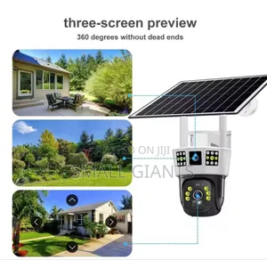 3- Screen Dual Lens Smart Solar Camera