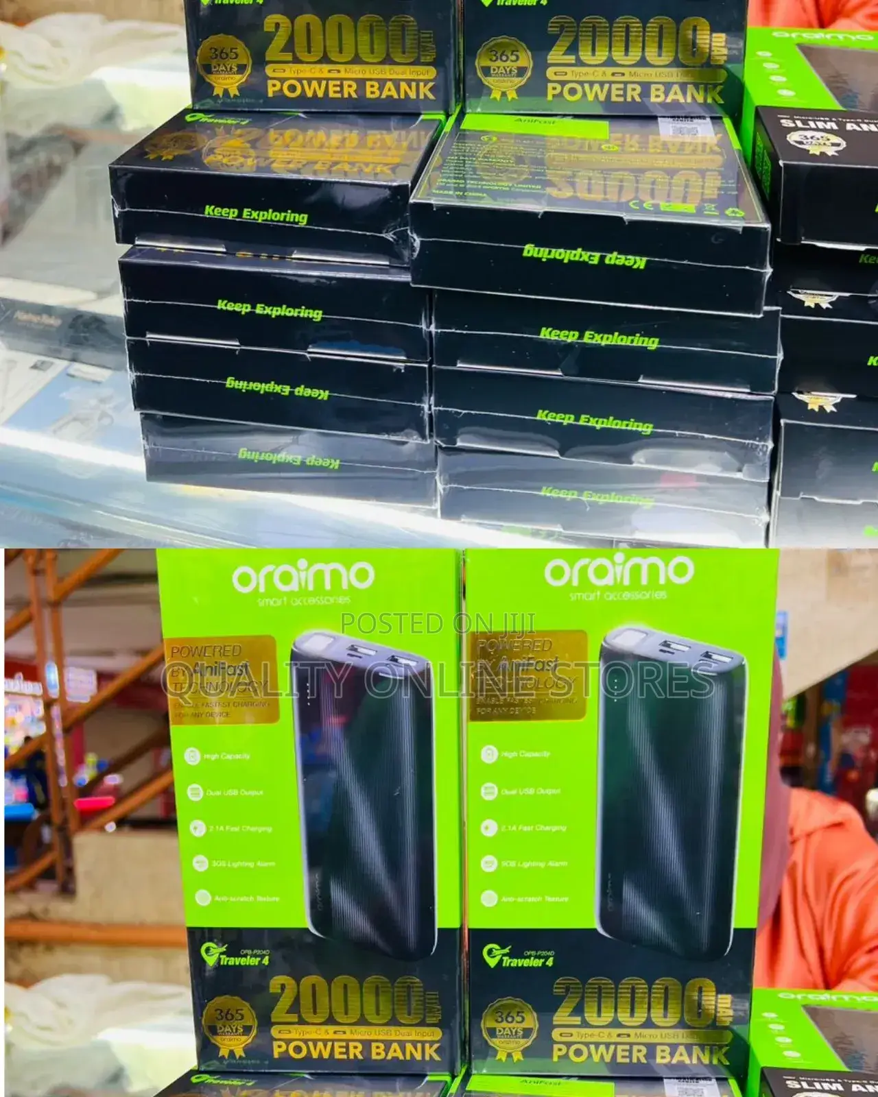 Black Oraimo Power Bank