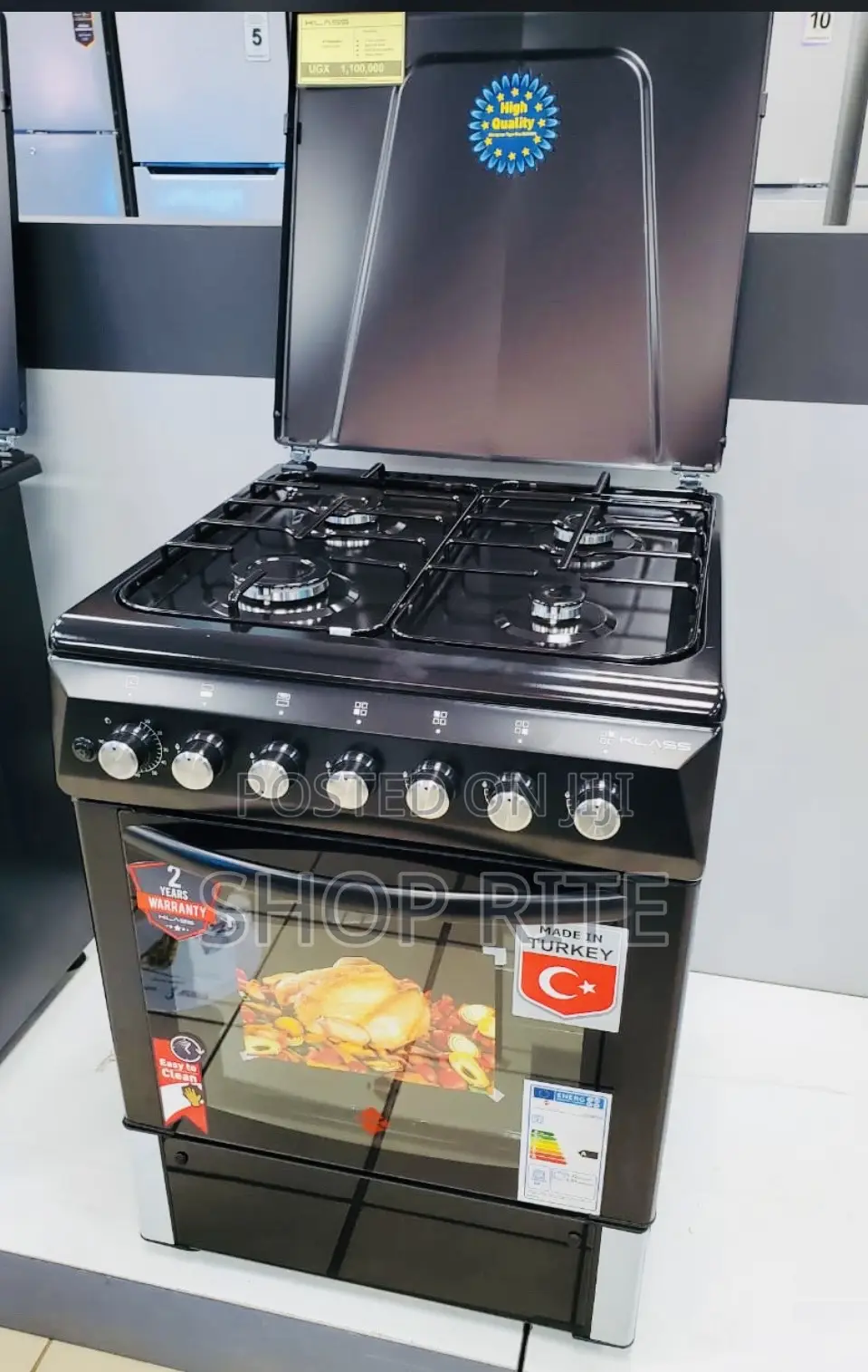 Klass 4 Gas Bunners Cooker 60/60