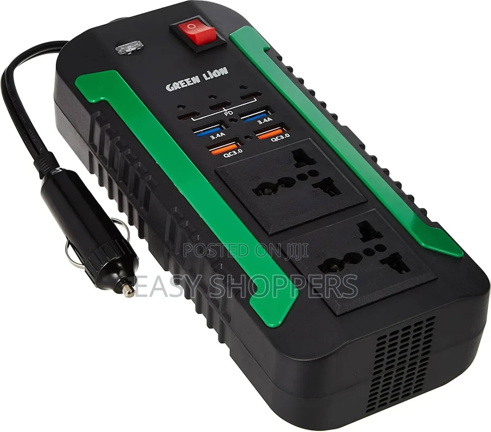 Green Lion Spark 300w Power Inverter – Type-C, Usb-a Ports,