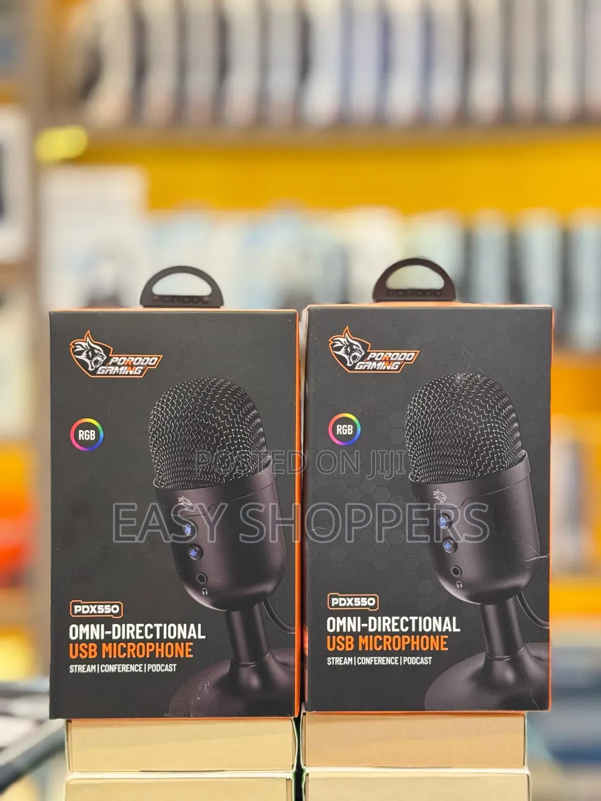 Porodo Omni Directional Usb Microphone Podcasts an Streaming