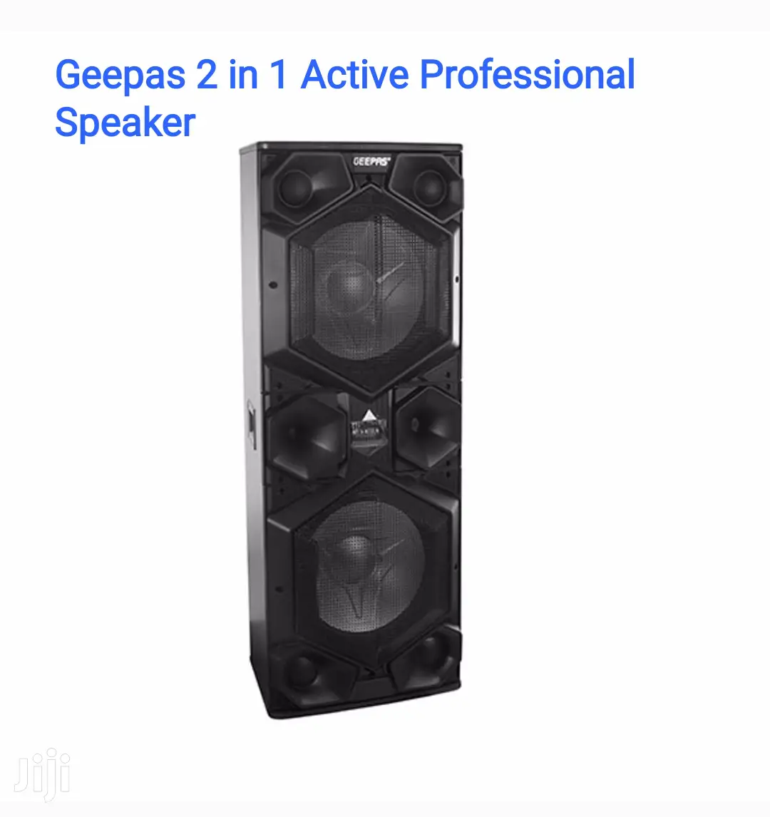 Geepas Professional Active Speaker System 80000 PMPO