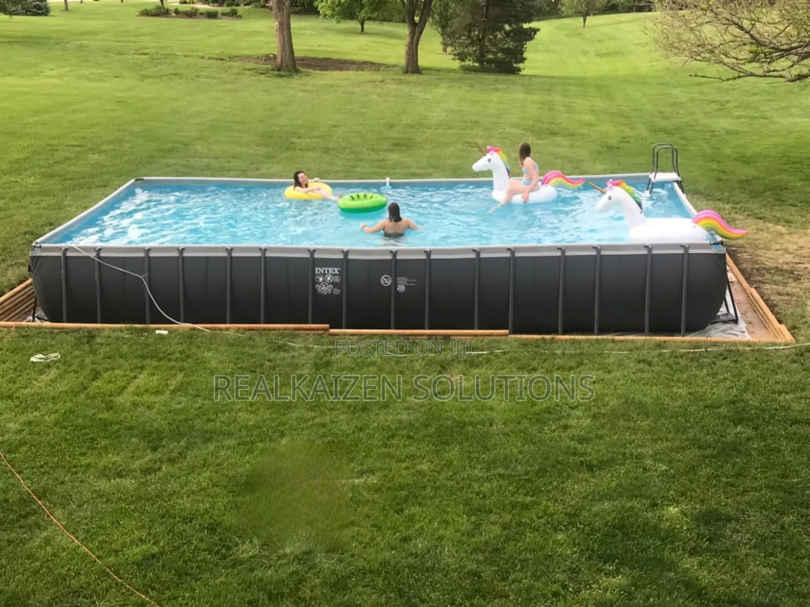 Intex Ultra XTR Rectangular Metal Frame Swimming Pool 9.5m