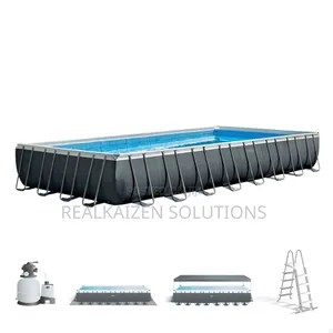 Intex Ultra XTR Rectangular Metal Frame Swimming Pool 9.5m