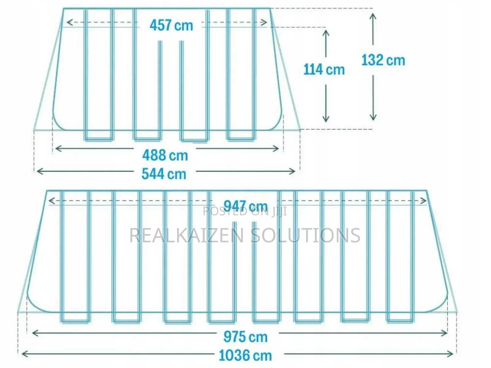 Intex Ultra XTR Rectangular Metal Frame Swimming Pool 9.5m