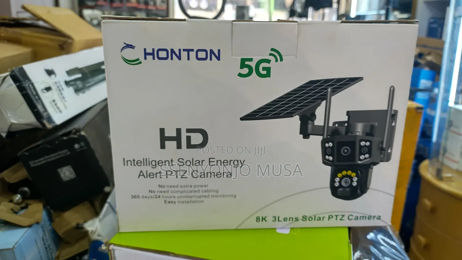 9mp 3-lens Solar Wifi Camera With Ai Tracking 32g Card