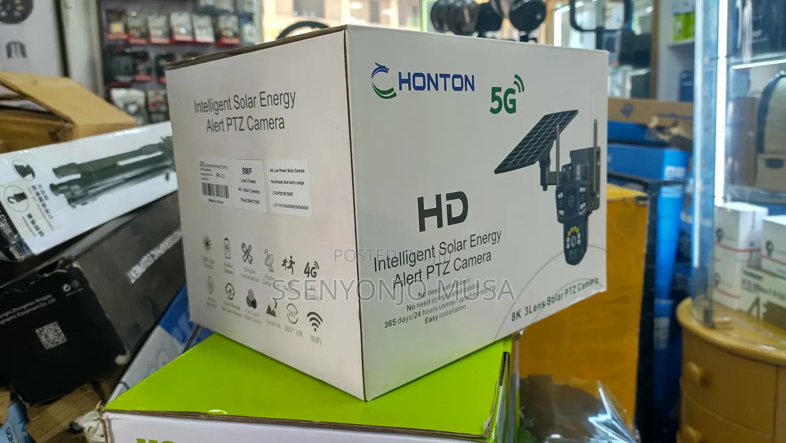 9mp 3-lens Solar Wifi Camera With Ai Tracking 32g Card