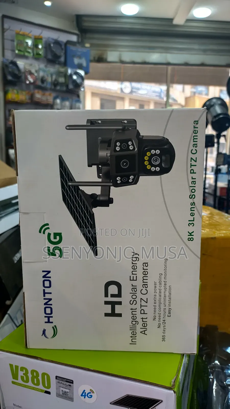 9mp 3-lens Solar Wifi Camera With Ai Tracking 32g Card